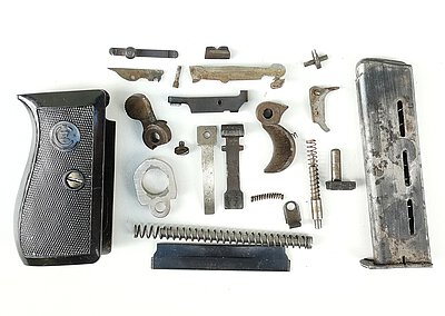 Ersatzteilset CZ27, P27(t) Kal. 7,65mm (Schlagbolzen, Magazin, Griff, etc.)