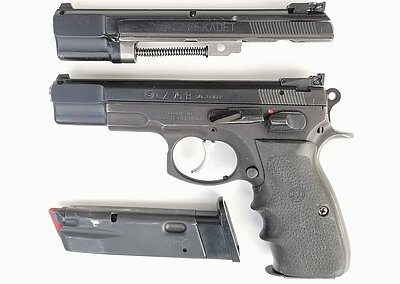 CZ75, Kal. 9mm Luger + Wechselsystem Kadett, Kal. .22lr.