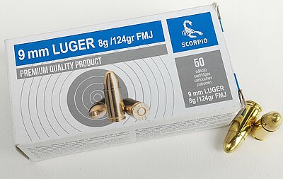 STV Scorpio 9mm Luger 124grs. FMJ