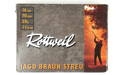Rottweil Jagd braun streu Pappe, Kal. 16/70 (2,7mm)