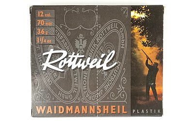 Rottweil Waidmannsheil Plastik, Kal. 12/70 (3,5mm)