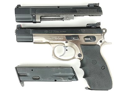 CZ75 duotone, Kal. 9mm Luger + Wechselsystem Kadet, Kal. .22lr.