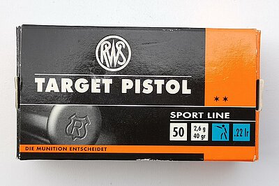 RWS Target Pistol .22lr. 40grs. LRN
