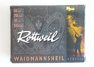 Rottweil Waidmannsheil Plastik, Kal. 16/70 (3,5mm)