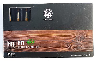 RWS HIT .30-06 Green 165grs.