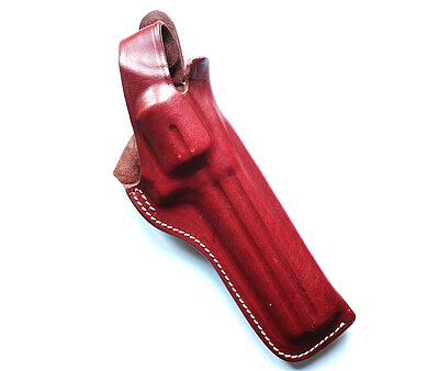 Revolverholster Leder, braun R-Holster Smith & Wesson, S&W 686 und 586 6"-Lauf