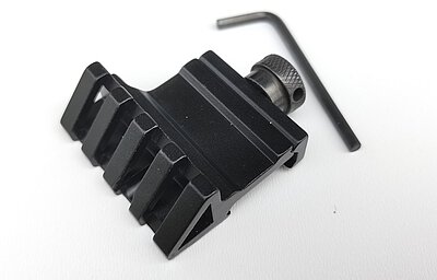 Weaver- / Picatinny-Adapter mit 45°-Schräge für RMR Visierung