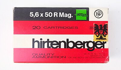 Hirtenberger 5,6x50R Mag. 55grs. Nosler