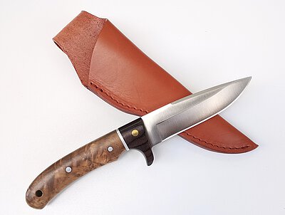 Herbertz Jagdmesser / Jagdnicker Wurzelholz