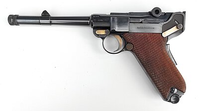 Mauser, Jubiläumsmodell P08, Kal. 9mm Luger, mit Erma Wechselsystem SE08/2 Kal. .22lr.