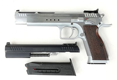 Tanfoglio, Gold Match BDS 6", Kal. 9mm Luger mit Wechselsystem .22lr.